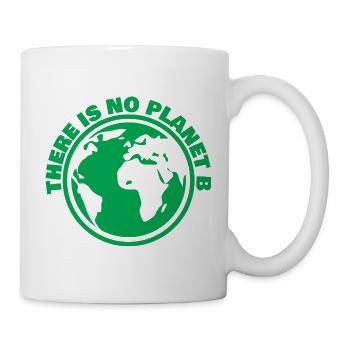 Il n’existe pas d’art écologique mondial de la Planète B - Mug blanc - blanc - Droite