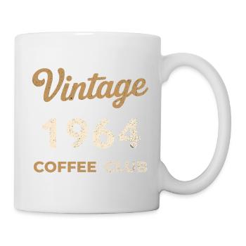 Vintage 1964 – Coffee Club Retro Birth Year - Mug - white - Right