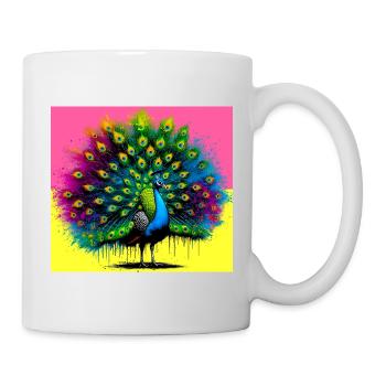 peacock - Mug - white - Right
