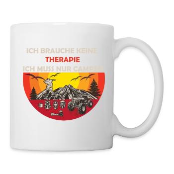 Campingfreude statt Therapie - Tasse - Weiß - Rechts