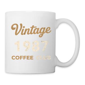 Vintage 1987 – Coffee Club Retro Birth Year - Mug - white - Right