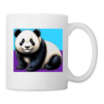 Panda - Tasse - Weiß - Rechts