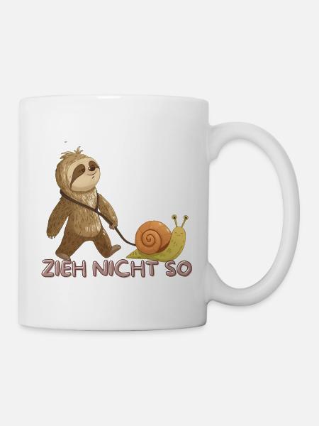 Zieh Nicht So – Langsame Freundschaft - Tasse - Weiß