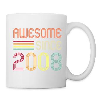 Awesome since 2008 - Mug - white - Right