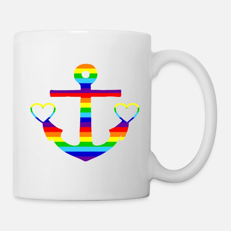 Anker-Bunt - Mug - white