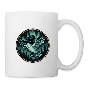 Nachtfalkenwald Emblem - Tasse - Weiß - Rechts