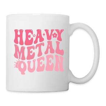 Heavy Metal Königin im Pink Retro - Tasse - Weiß - Rechts