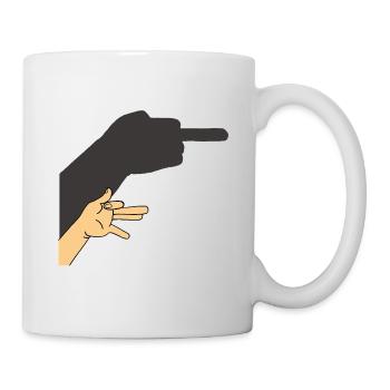 Shadow of a dog or not - Mug - white - Right