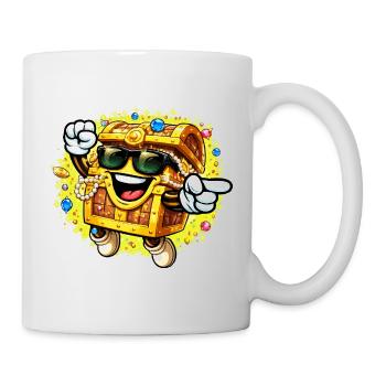 Goldener Sarg-Swag - Tasse - Weiß - Rechts