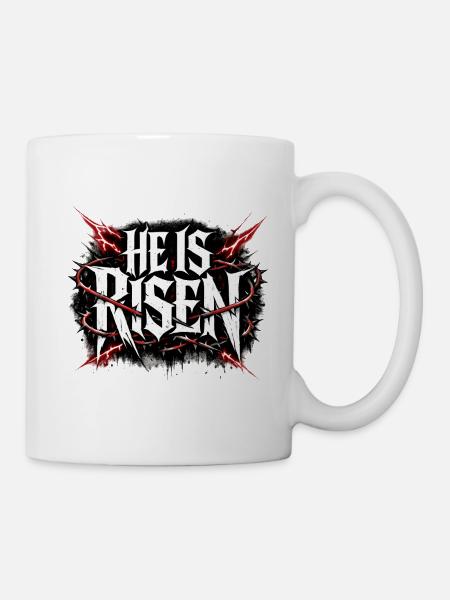 He is risen - Tasse - Weiß