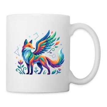 Magie des couleurs des ailes de renard - Mug blanc - blanc - Droite