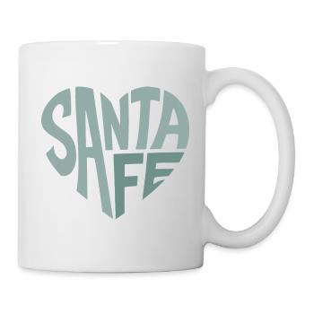 Cœur en lettres Santa Fe - Mug blanc - blanc - Droite