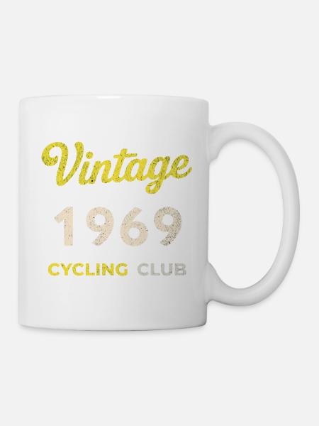 Vintage 1969 – Cycling Club Retro Birth Year - Mug - white