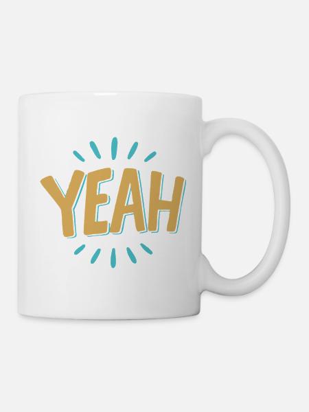 Yeah Burst Graphic Tee - Tasse - Weiß
