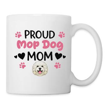 Proud Mop Dog Mother, Komondor - Mug - white - Right
