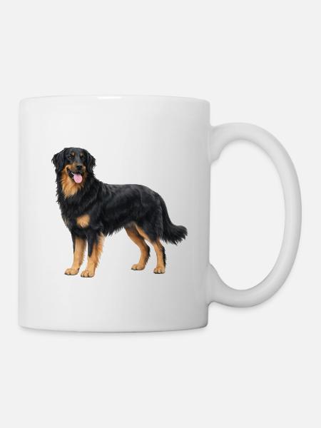 Realistischer Hovawart - Tasse - Weiß
