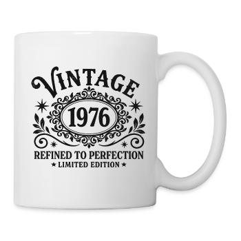 Vintage 1976 Refined To Perfection Birthday - Mug - white - Right