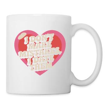 Je ne fais pas d’erreurs, je sors avec eux, ex-petit ami qui sort avec eux - Mug blanc - blanc - Droite