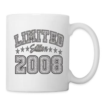 Limited Edition 2008 Vintage Geburtstag - Tasse - Weiß - Rechts