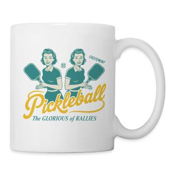 Pickleball: Der glorreiche Rallye-Witzspieler - Tasse - Weiß - Rechts