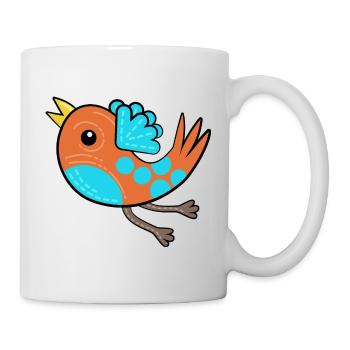 Litte Orange Bird - Mug - white - Right