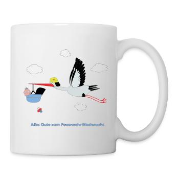 Alle Gute zum Feuerwehrnachwuchs - Buben - Tasse - Weiß - Rechts