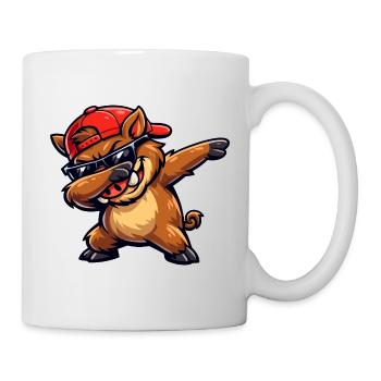 Dabbing Warzenschwein - Tasse - Weiß - Rechts