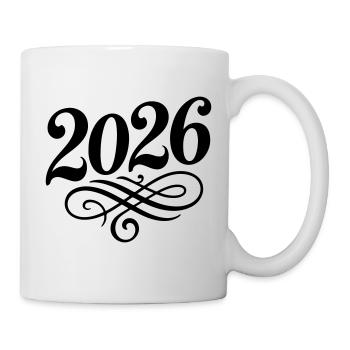 2026 Jahr - Tasse - Weiß - Rechts