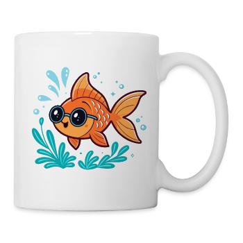 Orange Fish Aquatic Scope - Mug - white - Right