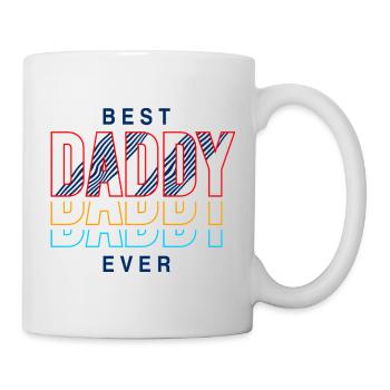 Best Dad Ever Retro Shirt - Mug - white - Right