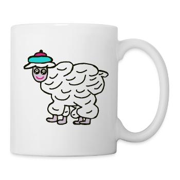 Enfants Moutons Moutons Agneaux Drôles - Mug blanc - blanc - Droite