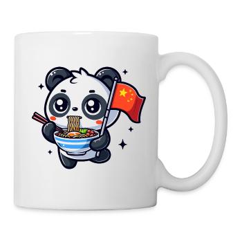 Nouilles aux nouilles d’ours panda Drapeau chinois Ramen Asia Bowl - Mug blanc - blanc - Droite