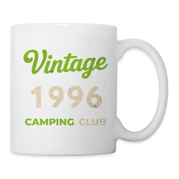 Vintage 1996 – Année de naissance rétro du Camping Club - Mug blanc - blanc - Droite