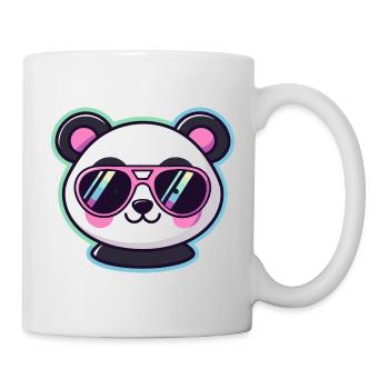 Panda Pop Retro-Pinkbrille - Tasse - Weiß - Rechts