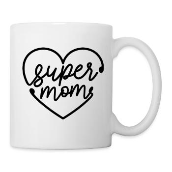 Super Mom Shirt - Mug - white - Right