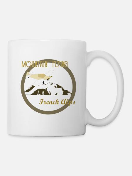Mountain Flying French Alps - Mug blanc - blanc