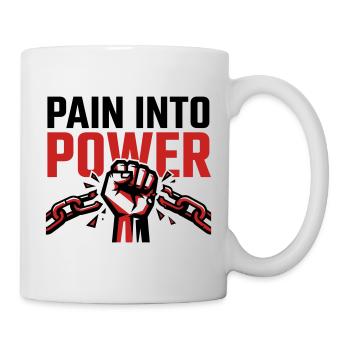 Pain Became Strength - Resilience Tshirt - Mug - white - Right
