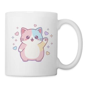 Pastel Kitten Heart Joy - Mug - white - Right