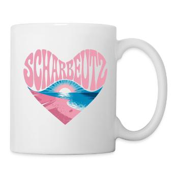  Scharbeutz Herz Ostsee Strand Sonnenuntergang - Tasse - Weiß - Rechts