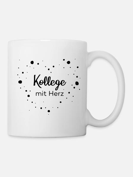 Kollege mit Herz - Tasse - Weiß