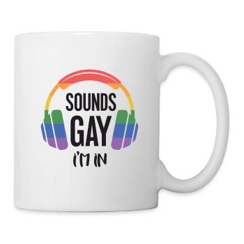 LGBT-Pride-Monat – Klingt schwul, ich bin dabei. - Tasse - Weiß - Rechts