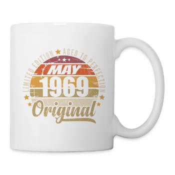 Design Vintage Mai 1969 Édition Limitée Mai 1969 - Mug blanc - blanc - Droite