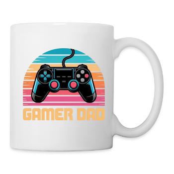 Gamer Dad Retro Controller Sunset Zocken Zocker - Tasse - Weiß - Rechts