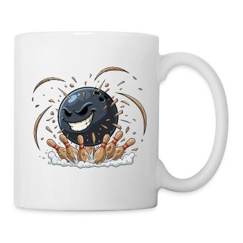 Kugelballer Bowling Chaos - Tasse - Weiß - Rechts