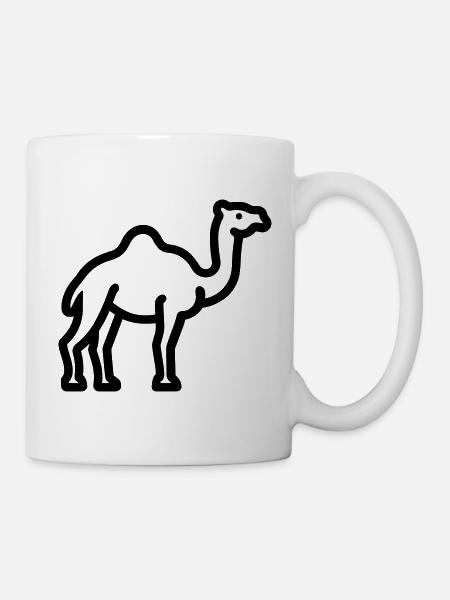 Kamel - Tasse - Weiß
