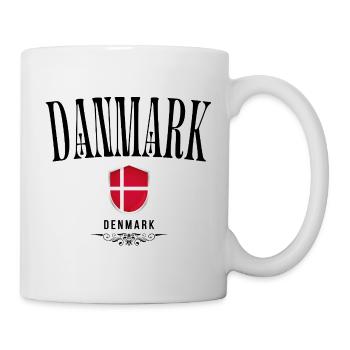 Orgueil danois, drapeau du Danemark - Mug blanc - blanc - Droite