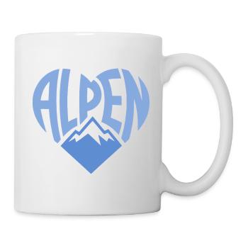 Alpenherz Mountain Badge - Mug - white - Right