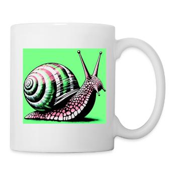 Escargot - Mug blanc - blanc - Droite
