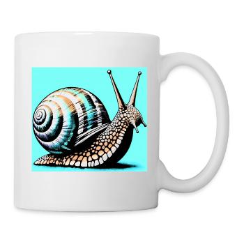 Escargot - Mug blanc - blanc - Droite