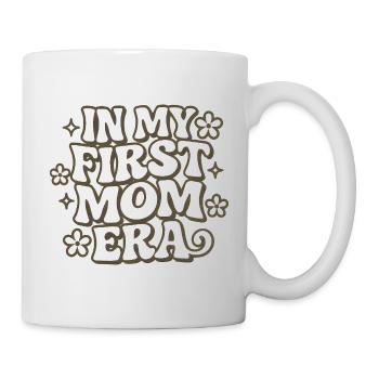First Mother's Day Mom Gift Idea Family Groovy - Mug - white - Right